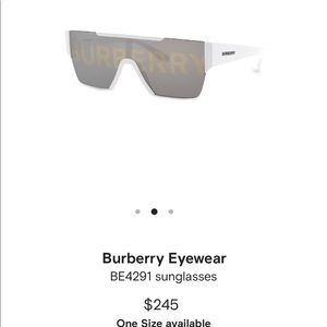 Burberry logo shield sunglasses